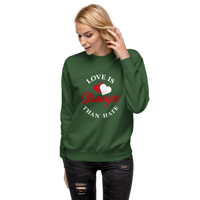 unisex-premium-sweatshirt-forest-green-front-650db48f32099